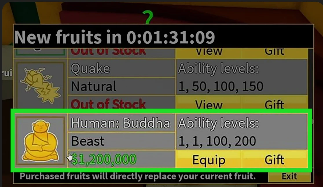 Players trading in Blox Fruits