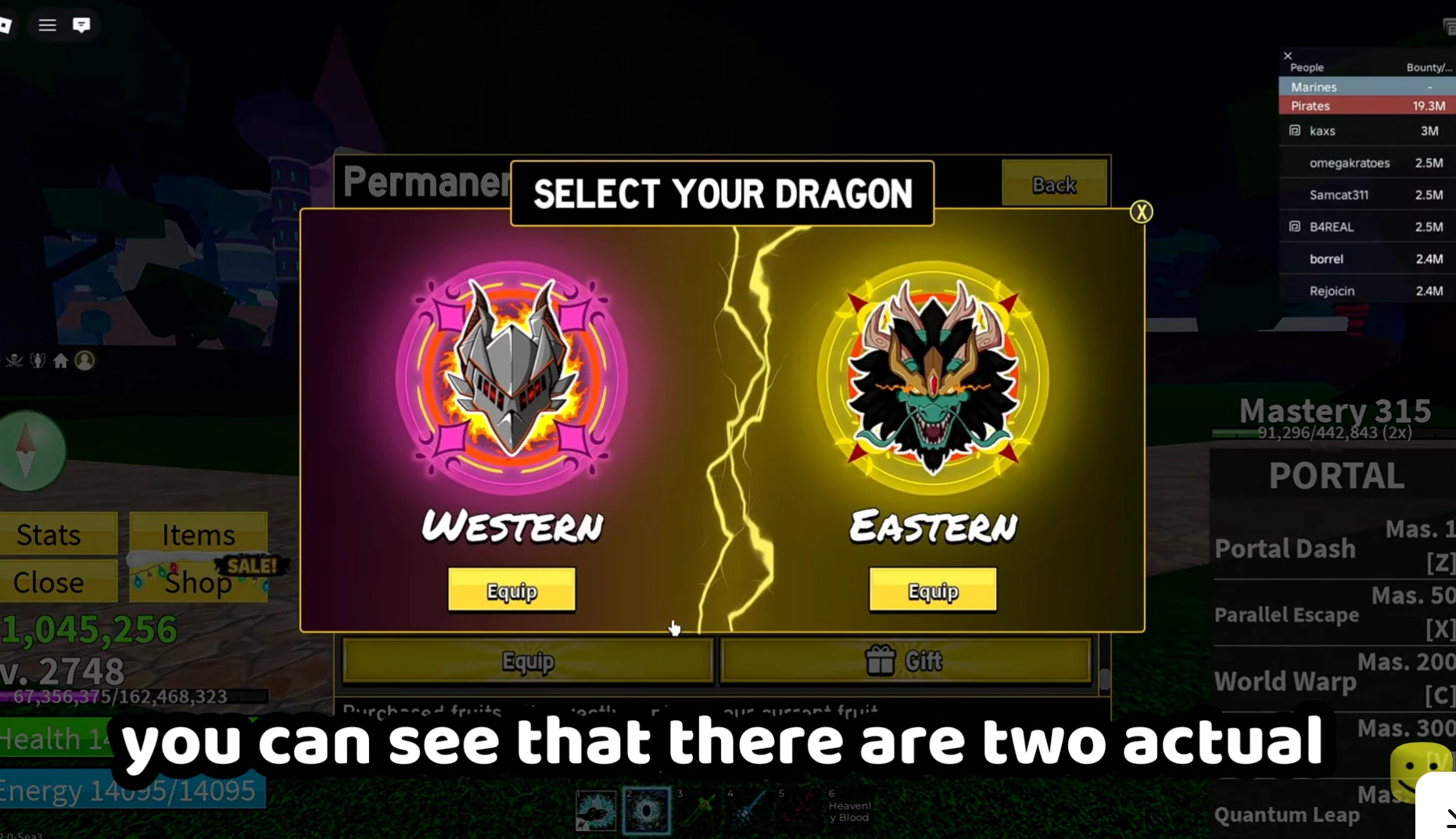 Players trading in Blox Fruits